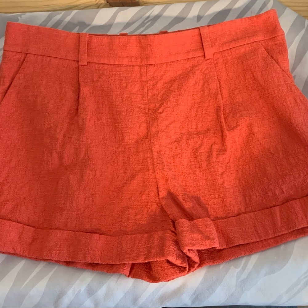 Diane Von Furstenberg Reddish Orange Shorts